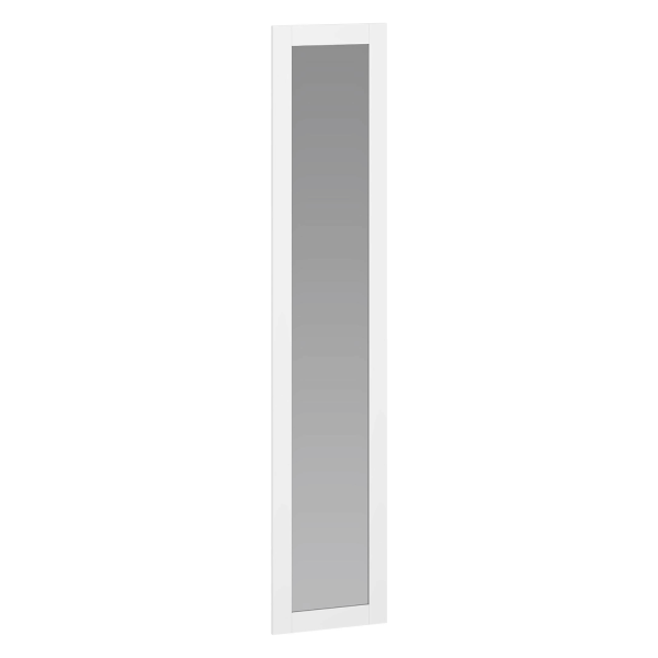 Front Z Lustrem Do Szafy Garderoby Nowoczesny Elegancki 50x237 cm Biały FORMO F3