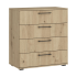 Nowoczesna Elegancka Komoda Z Szufladami 77x82 cm Do Salonu Garderoby Dąb Artisan FORMO KM-1