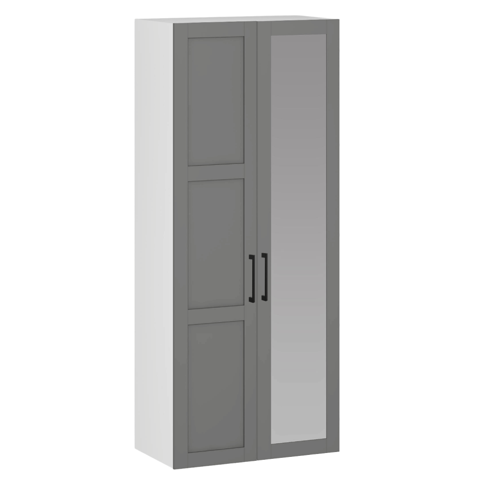 Szafa 100 cm z lustrem Popiel Biala FORMO