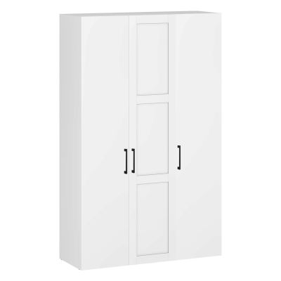 Elegancka Szafa Do Garderoby Sypialni Duża Nowoczesna 150 cm Pojemna Biała FORMO K7