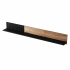 Wisząca Półka 150 cm Nowoczesna Na Książki Do Salonu Loft Czarna Dąb Wotan RANDOM P-2 Halmar