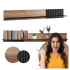 Wisząca Półka 150 cm Nowoczesna Na Książki Do Salonu Loft Czarna Dąb Wotan RANDOM P-2 Halmar