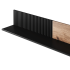 Wisząca Półka 150 cm Nowoczesna Na Książki Do Salonu Loft Czarna Dąb Wotan RANDOM P-2 Halmar