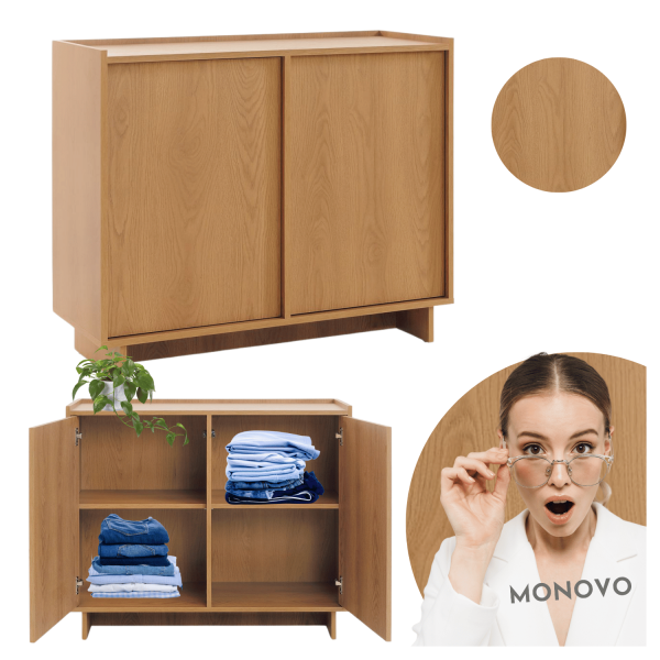 ❤️ Nowoczesna Komoda Dąb Carmel do Salonu YASUMI K98 ⭐