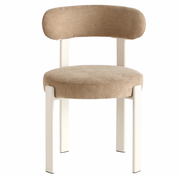 Krzesło Loft Do Jadalni Salonu Kuchni Tapicerowane Nowoczesne Kuchenne Beżowe RODOS