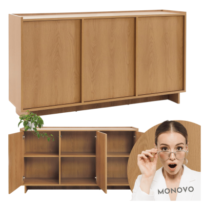 ❤️ Nowoczesna Komoda Dąb Carmel do Salonu YASUMI K147 ⭐