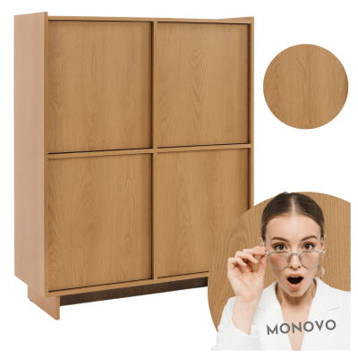 ❤️ Nowoczesna Komoda Dąb Carmel do Salonu YASUMI KW98 ⭐