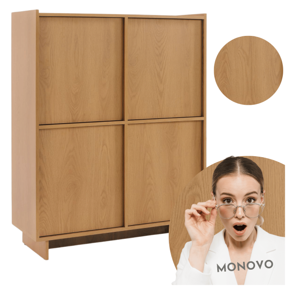 ❤️ Nowoczesna Komoda Dąb Carmel do Salonu YASUMI KW98 ⭐