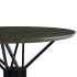 Okrągły Stół Kuchenny Do Jadalni Salonu Kuchni Nowoczesny 80 cm Metalowy Czarny POLY