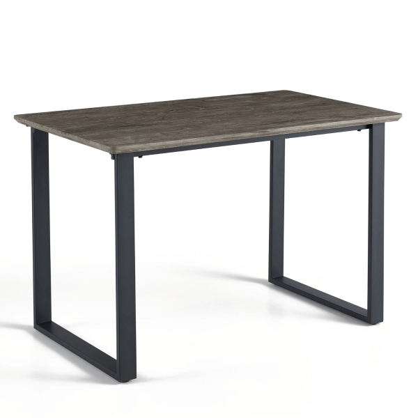 Stół Kuchenny Do Jadalni Salonu Industrialny Nowoczesny Prostokątny 120x70 cm Dąb Ciepły Czarny ZEUS