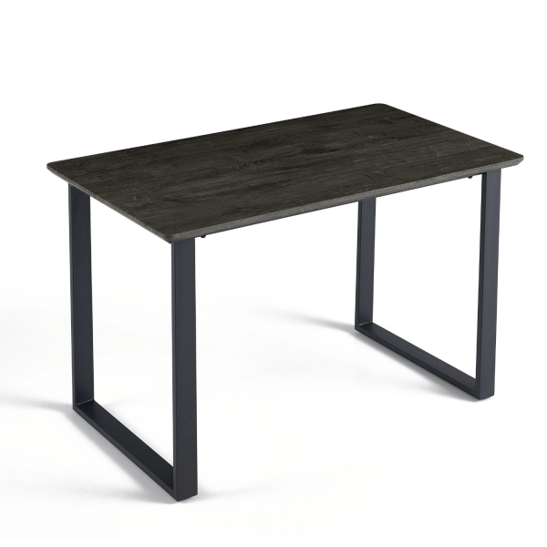 Prostokątny Stół Kuchenny 120x70 cm Do Jadalni Salonu Industrialny Nowoczesny Dąb Czarny ZEUS