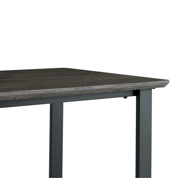 Prostokątny Stół Kuchenny 120x70 cm Do Jadalni Salonu Industrialny Nowoczesny Dąb Czarny ZEUS