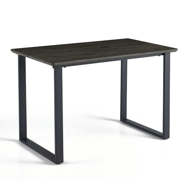 Prostokątny Stół Kuchenny 120x70 cm Do Jadalni Salonu Industrialny Nowoczesny Dąb Czarny ZEUS