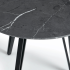 Okrągły Industrialny Mały Stół Kuchenny Nowoczesny Do Jadalni Salonu 80 cm Loft Sary Marmur ZOE