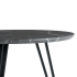 Okrągły Industrialny Mały Stół Kuchenny Nowoczesny Do Jadalni Salonu 80 cm Loft Sary Marmur ZOE