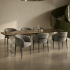 Krzesło Kubełkowe Do Jadalni Salonu Tapicerowane Nowoczesne Retro Loft Szare Popielate COMFY