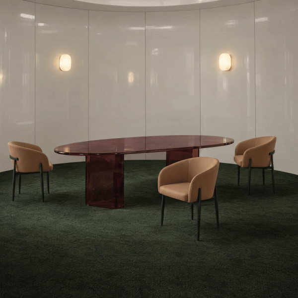 Krzesło Kubełkowe Do Jadalni Salonu Tapicerowane Nowoczesne Loft Skórzane Ekoskóra Karmelowe COMFY