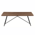 Industrialny Stolik Kawowy Prostokątny Ława Do Salonu 110x60 cm Loft Orzech Naturalny FLOW