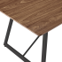 Industrialny Stolik Kawowy Prostokątny Ława Do Salonu 110x60 cm Loft Orzech Naturalny FLOW