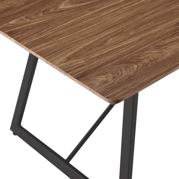 Industrialny Stolik Kawowy Prostokątny Ława Do Salonu 110x60 cm Loft Orzech Naturalny FLOW