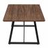 Industrialny Stolik Kawowy Prostokątny Ława Do Salonu 110x60 cm Loft Orzech Naturalny FLOW