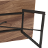 Industrialny Stolik Kawowy Prostokątny Ława Do Salonu 110x60 cm Loft Orzech Naturalny FLOW