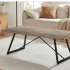 Ława Do Salonu 110x60 cm Industrialny Stolik Kawowy Prostokątny Loft Dąb Szary FLOW