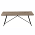 Ława Do Salonu 110x60 cm Industrialny Stolik Kawowy Prostokątny Loft Dąb Szary FLOW