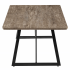 Ława Do Salonu 110x60 cm Industrialny Stolik Kawowy Prostokątny Loft Dąb Szary FLOW