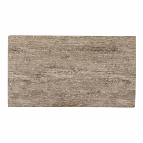 Ława Do Salonu 110x60 cm Industrialny Stolik Kawowy Prostokątny Loft Dąb Szary FLOW