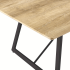 Ława Do Salonu Loft  Industrialny Stolik Kawowy Prostokątny 110x60 cm Dąb Jasny FLOW