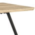 Ława Do Salonu Loft  Industrialny Stolik Kawowy Prostokątny 110x60 cm Dąb Jasny FLOW