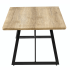 Ława Do Salonu Loft  Industrialny Stolik Kawowy Prostokątny 110x60 cm Dąb Jasny FLOW