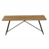 Industrialna Prostokątna Ława Do Salonu 110x60 cm Stolik Kawowy Loft Dąb Ciepły FLOW
