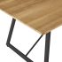 Industrialna Prostokątna Ława Do Salonu 110x60 cm Stolik Kawowy Loft Dąb Ciepły FLOW