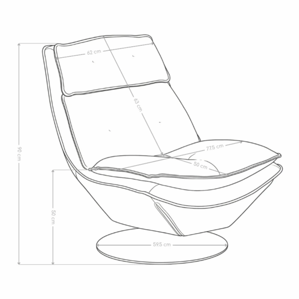 Skórzany Nowoczesny Fotel Wypoczynkowy Retro Obrotowy Pikowany Ekoskóra Czerwony ANGHAM