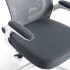 Fotel Biurowy Obrotowy Ergonomiczny Nowoczesny Z Podłokietnikami Do Biurka Biura Szary Biały MELA