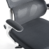 Ergonomiczny Nowoczesny Fotel Biurowy Do Biurka Biura Obrotowy Z Podłokietnikami Szary Biały LANZAROTE