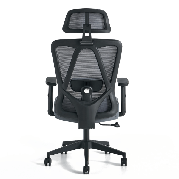 Nowoczesny Fotel Biurowy Obrotowy Gabinetowy Ergonomiczny Do Biurka Z Podłokietnikami Szary ETNA