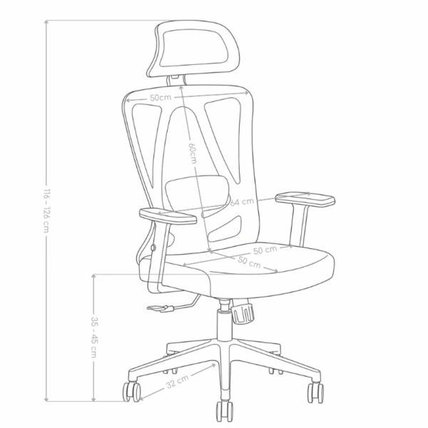 Nowoczesny Fotel Biurowy Obrotowy Gabinetowy Ergonomiczny Do Biurka Z Podłokietnikami Szary ETNA