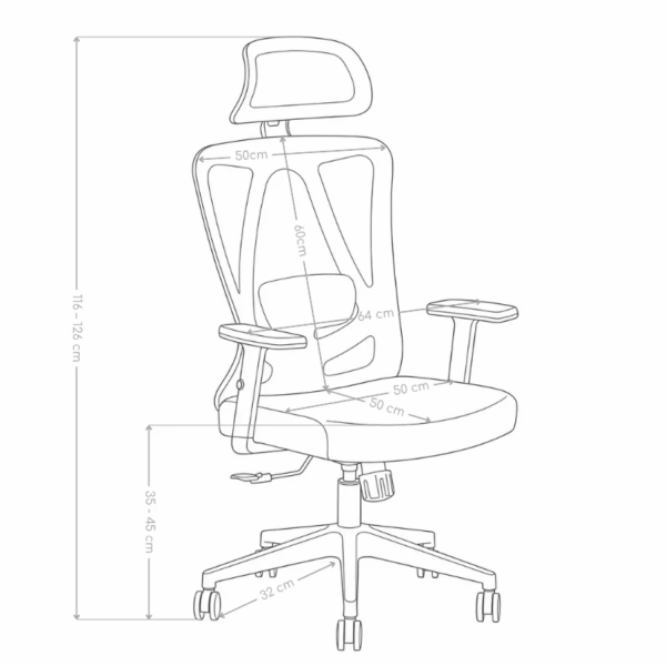 Fotel Biurowy Obrotowy Gabinetowy Ergonomiczny Do Biurka Nowoczesny Z Podłokietnikami Szary Biały ETNA