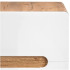 Szafka pod Umywalkę Nablatową 60cm ARUBA WHITE 828 Dąb Craft Złoty Biały Połysk Zbliżenie od Frontu