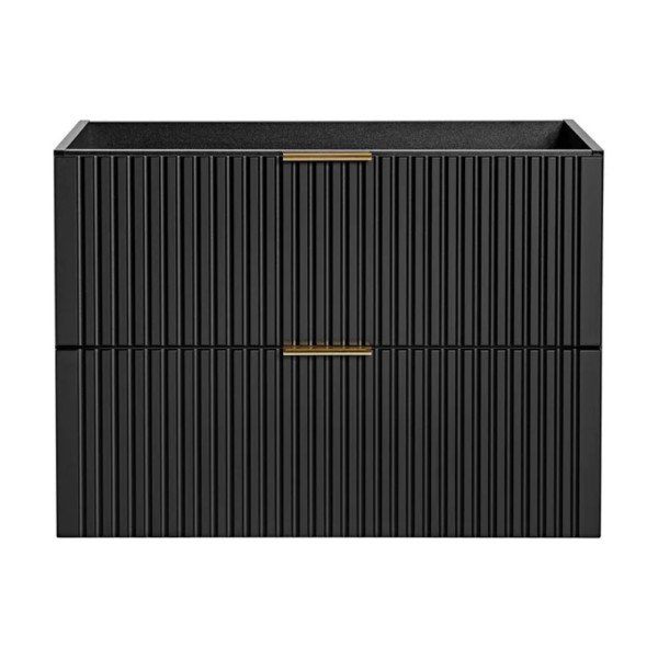 Szafka pod Umywalkę Wisząca ADEL BLACK 82-80 Czarna Front
