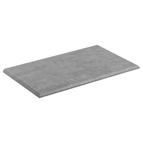 Blat do Łazienki 80cm HAVANA CONCRETE 90-80 Szary Jasny Beton Front Lewy
