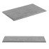 Blat do Łazienki 80cm HAVANA CONCRETE 90-80 Szary Jasny Beton Front Lewy i Front