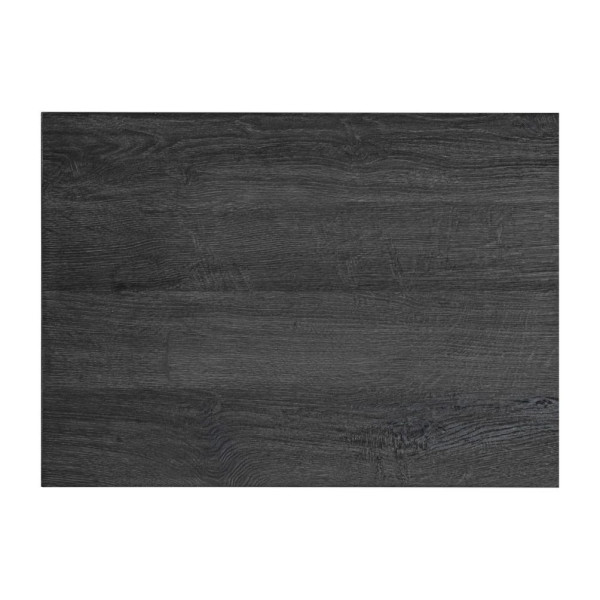 Blat do Łazienki LEONARDO OAK 89-60 Czarny Satynowy od Góry