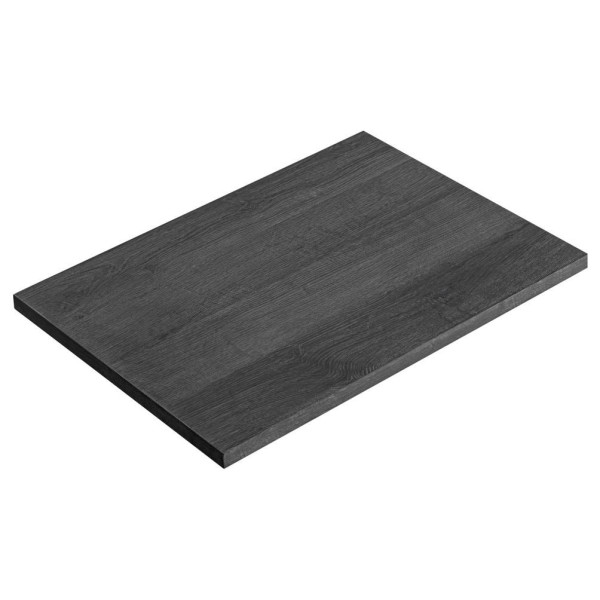 Blat do Łazienki LEONARDO OAK 89-60 Czarny Satynowy Front Lewy od Góry