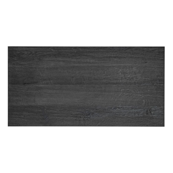 Blat do Łazienki LEONARDO OAK 89-90 Czarny Satynowy od Góry