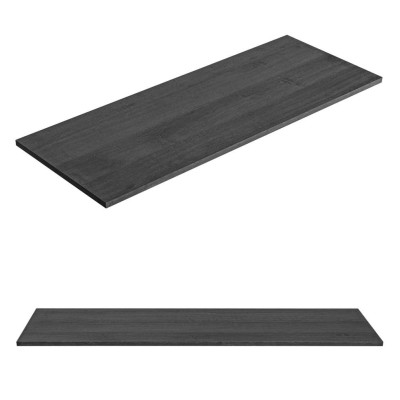 Blat do Łazienki LEONARDO OAK 89-120 Czarny Satynowy Front Lewy od Góry i Front