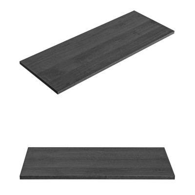 Blat do Łazienki LEONARDO OAK 89-150 Czarny Satynowy Front Lewy od Góry i Front od Góry